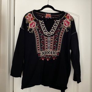 Gorgeous Johnny Was sweatshirt